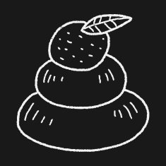 japanese new year cake doodle N4