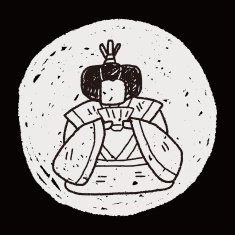 Japanese queen doodle N5
