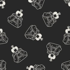 Japanese queen doodle seamless pattern background