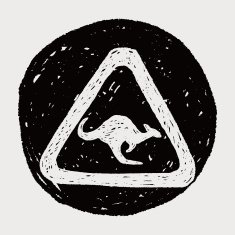 Kangaroo sign doodle N3
