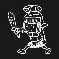 knight doodle N22
