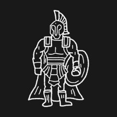 knight doodle N23