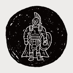 knight doodle N26