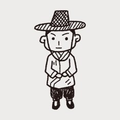 Korea man doodle N3
