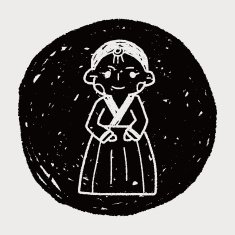 Korea woman doodle N5
