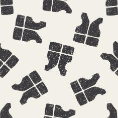 life jacket doodle seamless pattern background