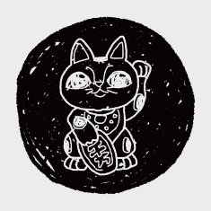 Lucky Cat doodle N6