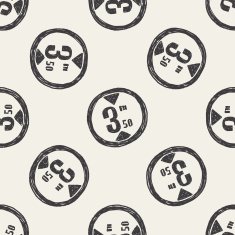 Maximum height doodle seamless pattern background
