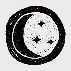 moon star doodle N4
