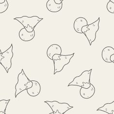 moutain sun doodle seamless pattern background