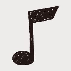 music note doodle drawing N13