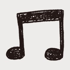 music note doodle drawing N14