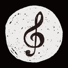 music note doodle drawing N21