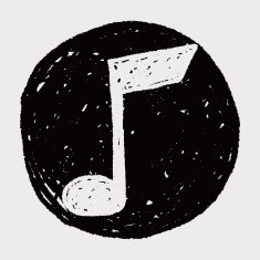 music note doodle drawing N22