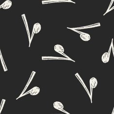 music note doodle seamless pattern background N14