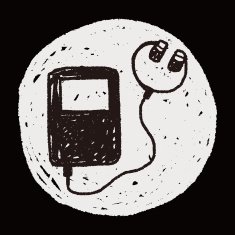 music player doodle drawing N9