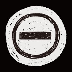 No Entry Traffic doodle N5