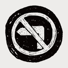 no left turn doodle N5