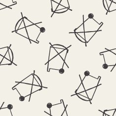 no trash doodle seamless pattern background