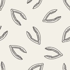 nutcracker doodle seamless pattern background