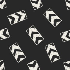 One way doodle seamless pattern background N2