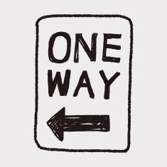 one way sign doodle N3