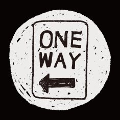 one way sign doodle N5