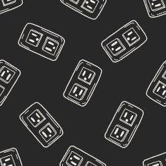 outlet doodle seamless pattern background N3