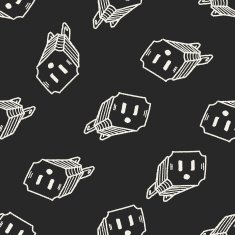 outlet doodle seamless pattern background N4