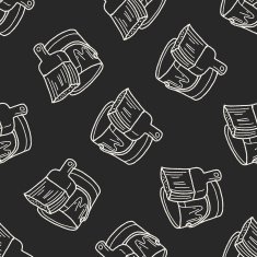 paintbrush doodle seamless pattern background N3