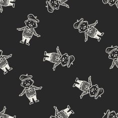 painter doodle seamless pattern background