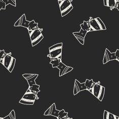pharaoh doodle seamless pattern background N9