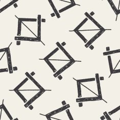 photo cut doodle seamless pattern background