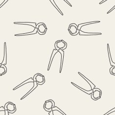 plier doodle seamless pattern background N2
