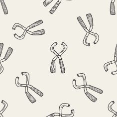 plier doodle seamless pattern background N4
