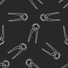 plier doodle seamless pattern background N6