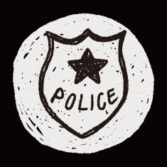 police badge doodle N13
