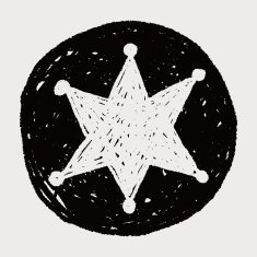 police badge doodle N14