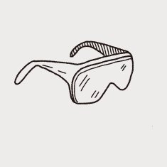 Protective glasses doodle N2