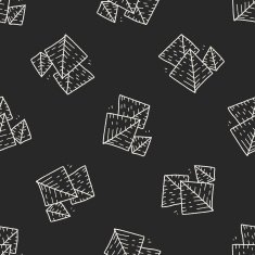 Pyramid doodle seamless pattern background N2