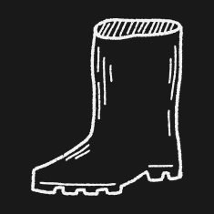 Rain boots doodle N8
