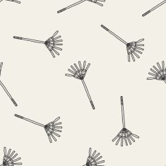 rake doodle seamless pattern background