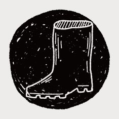Rain boots doodle N10
