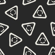 Roundabout doodle seamless pattern background N2