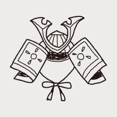 samurai helmet doodle N3