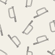 saw doodle seamless pattern background N2