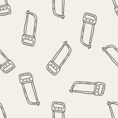 saw doodle seamless pattern background N3