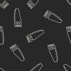 saw doodle seamless pattern background N5