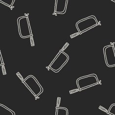 saw doodle seamless pattern background N6