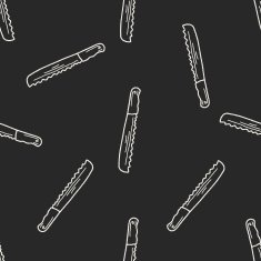 saw doodle seamless pattern background N8